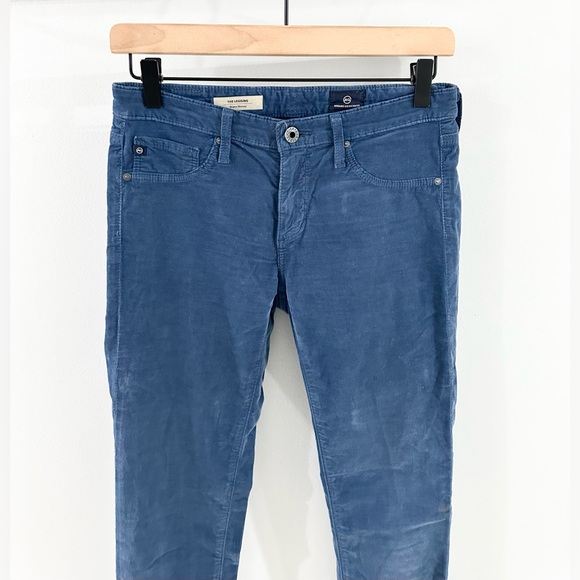 AG Adriano Goldschmied ‘The Legging’ Super Skinny Corduroy Pants Blue Size 26R - Picture 3 of 6